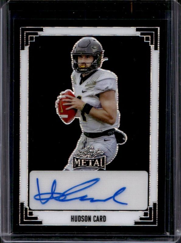 Hudson Card 2024 Leaf Metal #91A-HC1 91 Leaf Autographs Wave - Black /3 RAW