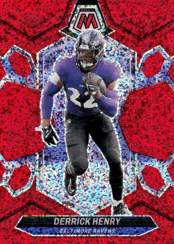 Derrick Henry 2024 Mosaic #16 Red Sparkle /(SSP) RAW