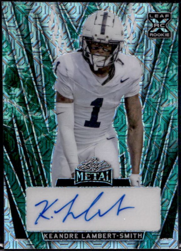 KeAndre Lambert-Smith 2024 Leaf Metal #BA-KLS Autographs - Mojo Water /4 RAW