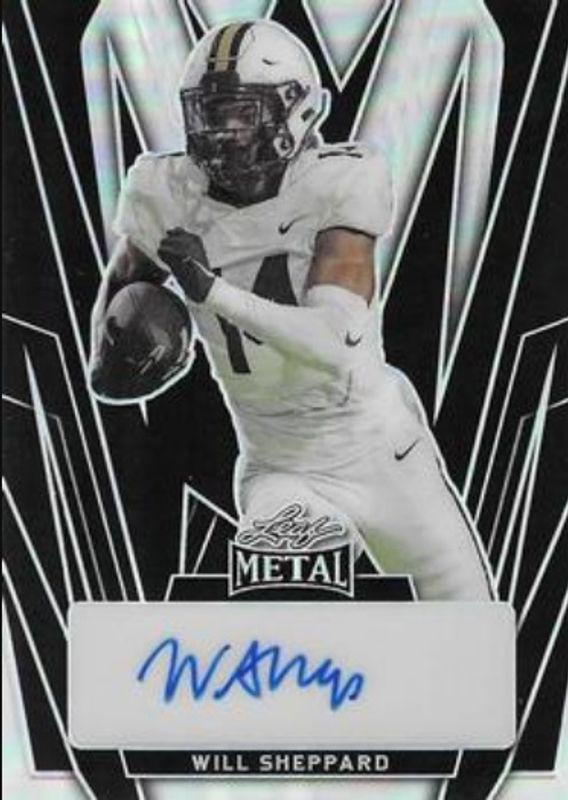 Will Sheppard 2024 Leaf Metal #BA-WS1 Autographs - Crystal Purple /6 RAW