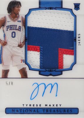 2020 National Treasures #114 Rookie Patch Auto - Purple FOTL /8