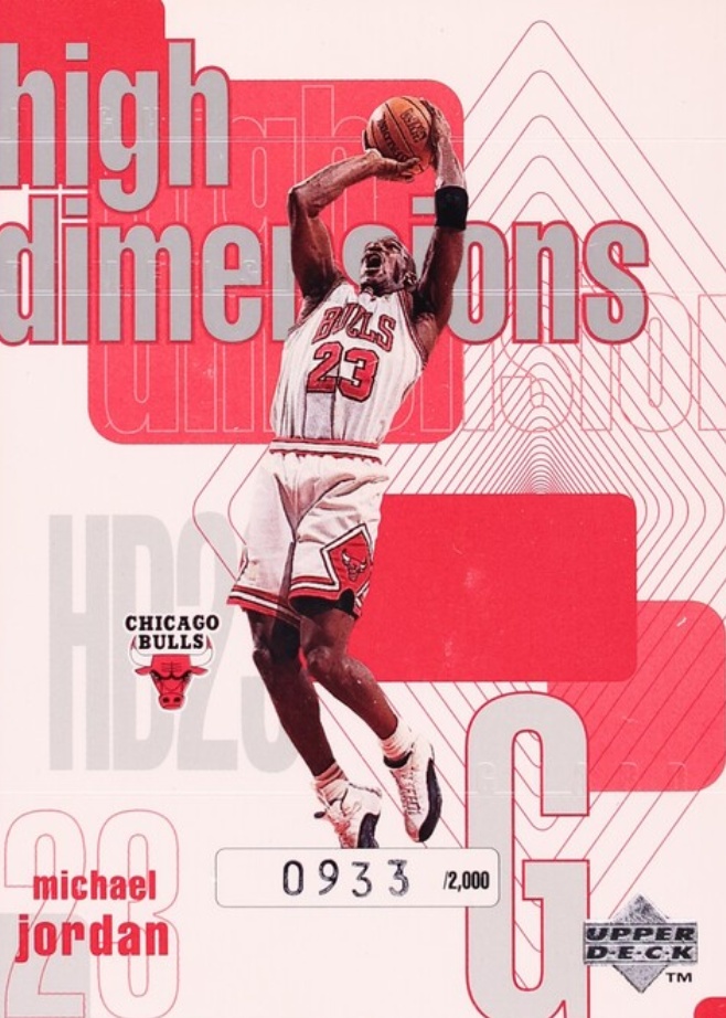 Michael Jordan 1997 Upper Deck #HD23 High Dimensions /2000 Price