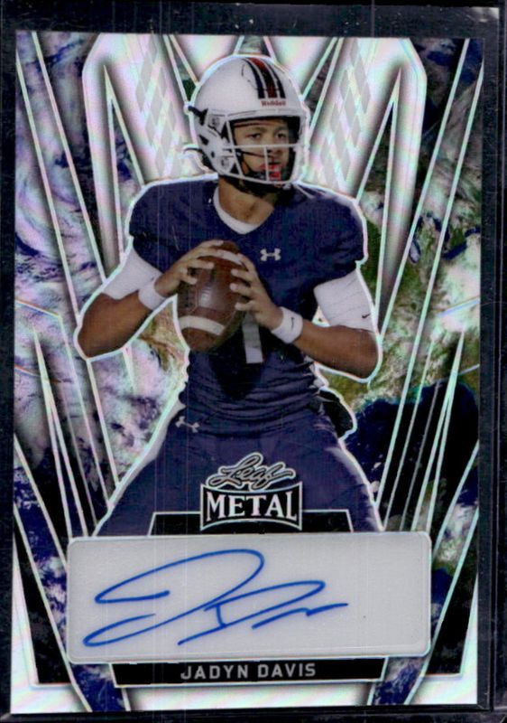 Jadyn Davis 2024 Leaf Metal #BA-JD1 Autographs Prismatic Earth /2 RAW