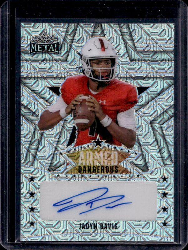 Jadyn Davis 2024 Leaf Metal #AD-JD1 Armed & Dangerous Autographs - Mojo Silver /9 RAW