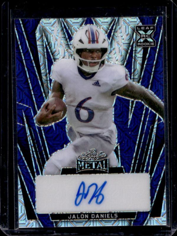 Jalon Daniels 2024 Leaf Metal #BA-JD2 Autographs - Mojo Purple /7 RAW