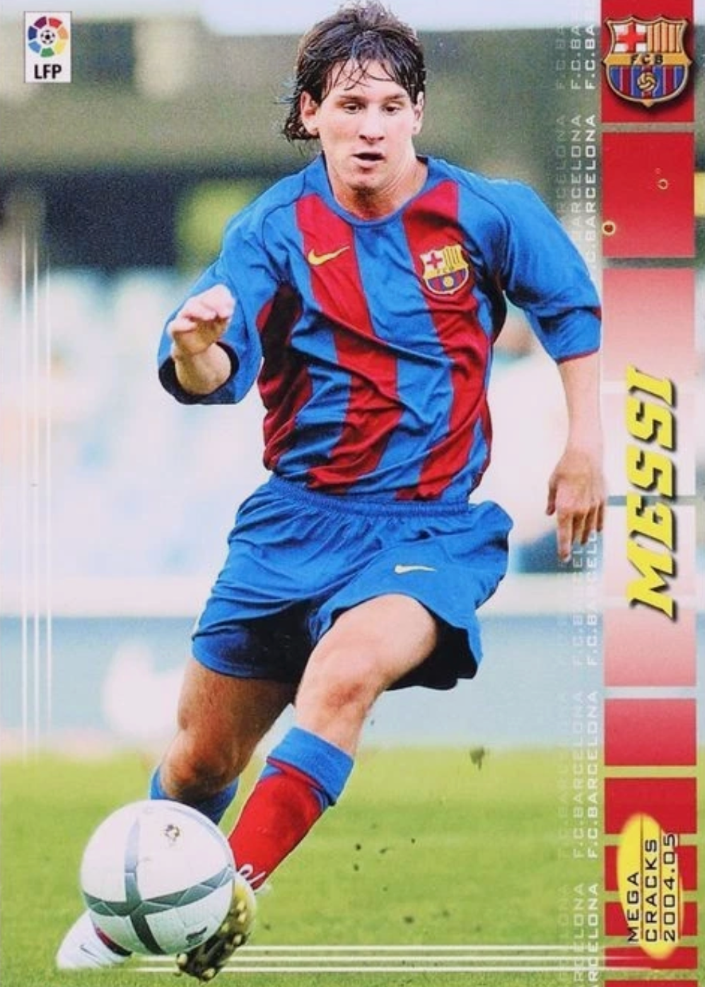 Lionel Messi 2004 Panini Megacracks La Liga #71BIS Base Price Guide ...