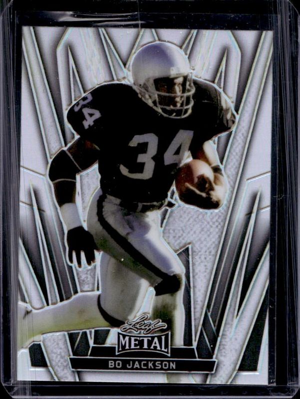Bo Jackson 2024 Leaf Metal #10 Prismatic Silver RAW