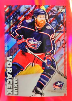 2022 Topps Chrome NHL Sticker Collection #148 Red Refractor /5