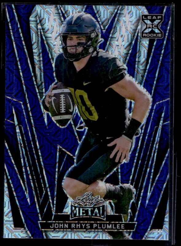 John Rhys Plumlee 2024 Leaf Metal #137 Mojo Purple /8 RAW