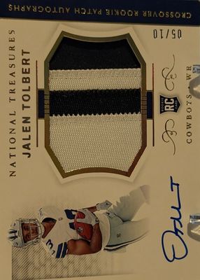 2022 National Treasures #CRPA-JT Crossover Rookie Patch Autographs - Holo Gold /10