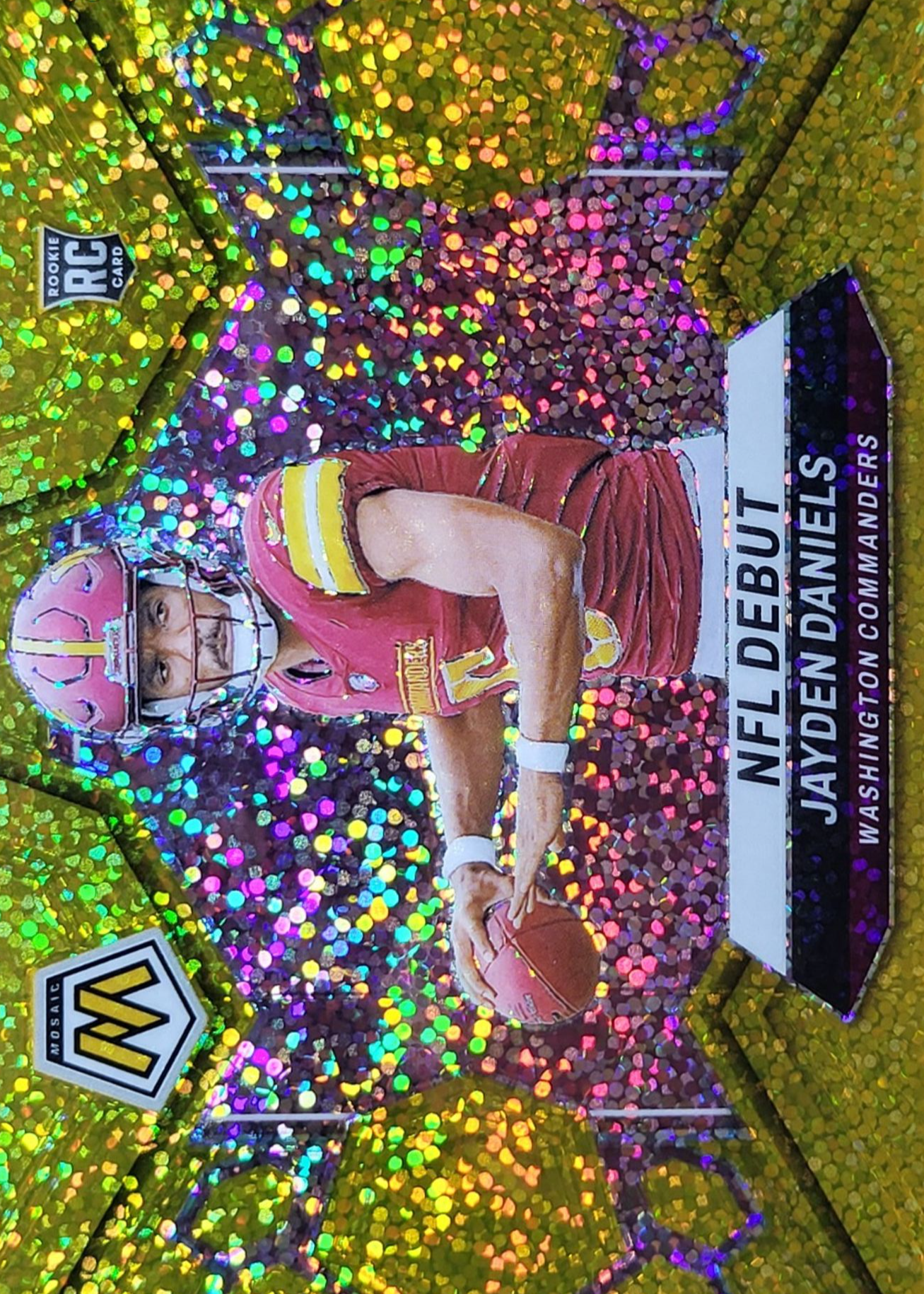 Jayden Daniels 2024 Mosaic #272 NFL Debut - Gold Sparkle /24 Price