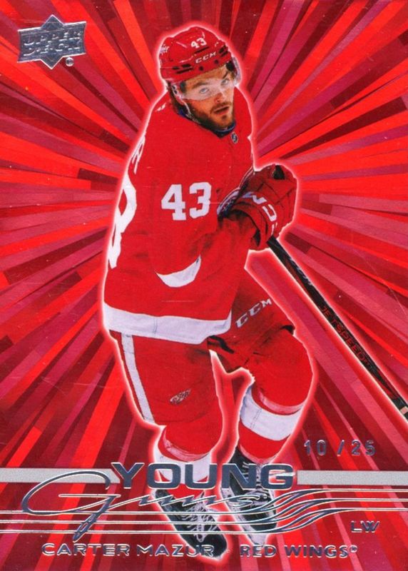 2025 Upper Deck #204 Young Guns - Outburst Red /25