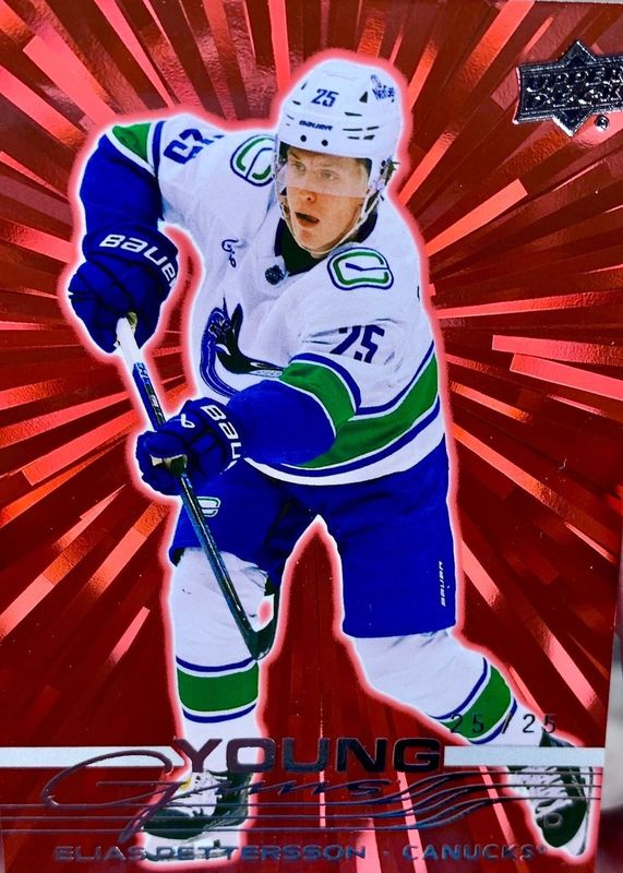 2025 Upper Deck #223 Young Guns - Outburst Red /25