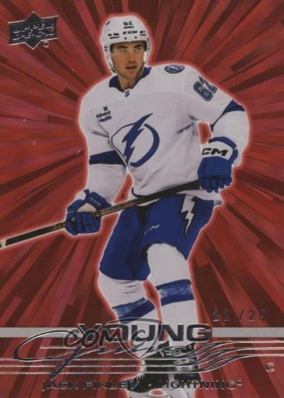 2025 Upper Deck #208 Young Guns - Outburst Red /25
