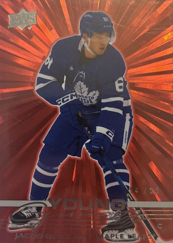 2025 Upper Deck #241 Young Guns - Outburst Red /25