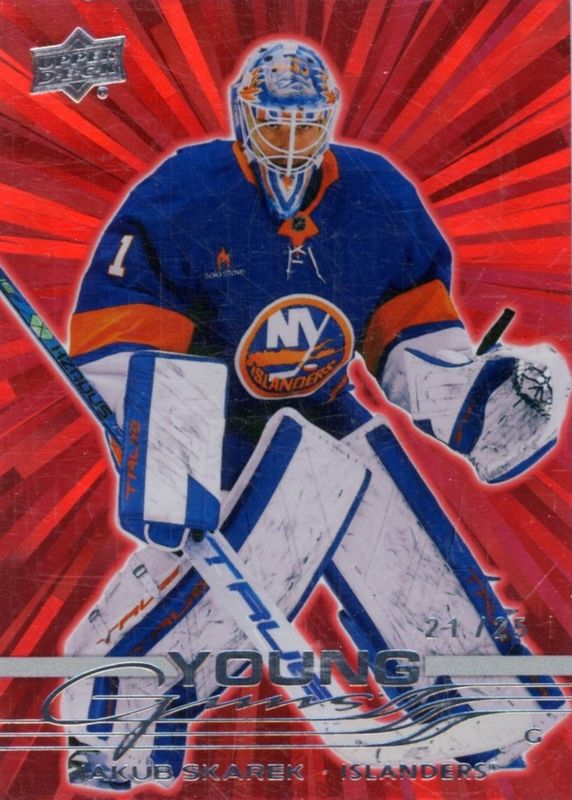 2025 Upper Deck #244 Young Guns - Outburst Red /25