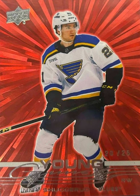 2025 Upper Deck #207 Young Guns - Outburst Red /25