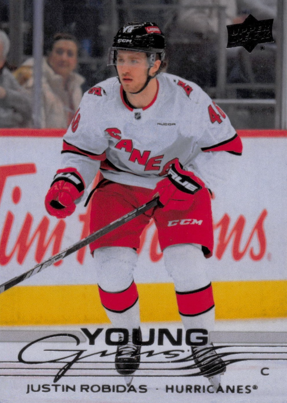 Justin Robidas 2025 Upper Deck #243 Young Guns Base Price Guide ...