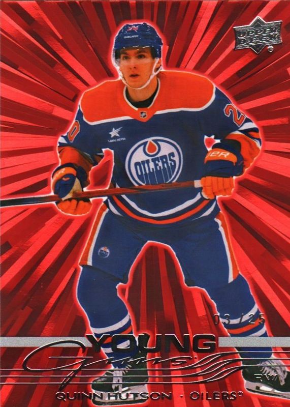 2025 Upper Deck #224 Young Guns - Outburst Red /25