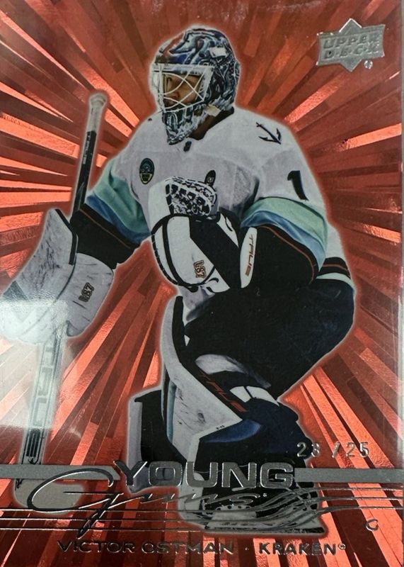 2025 Upper Deck #245 Young Guns - Outburst Red /25