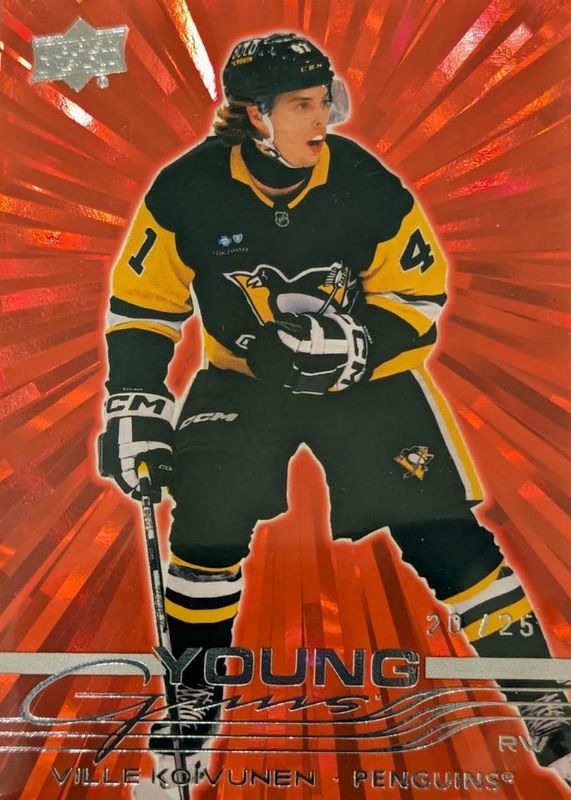 2025 Upper Deck #233 Young Guns - Outburst Red /25