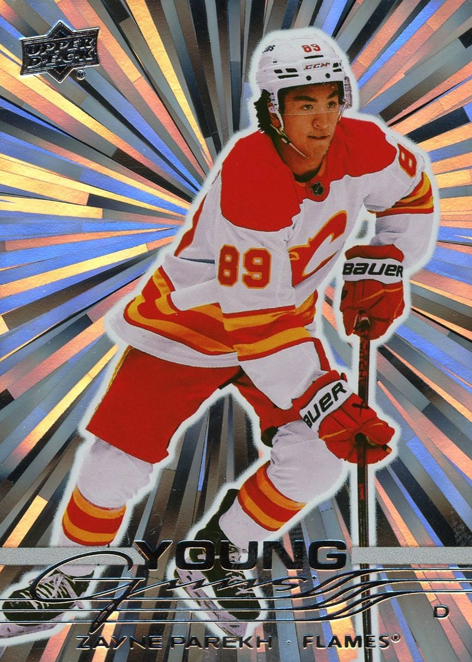 Zayne Parekh 2025 Upper Deck #236 Young Guns - Outburst Silver