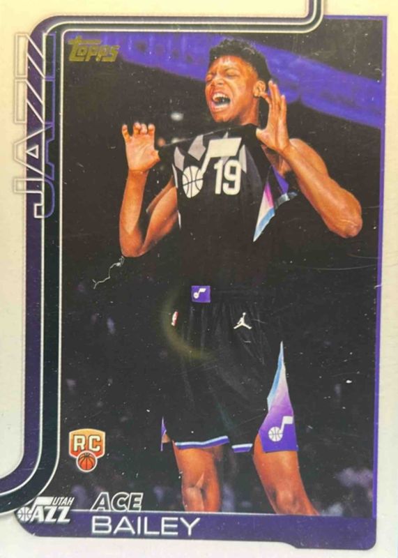 Ace Bailey 2025 Topps #205 Golden Mirror Image Variation /(SSP) Rookie RAW