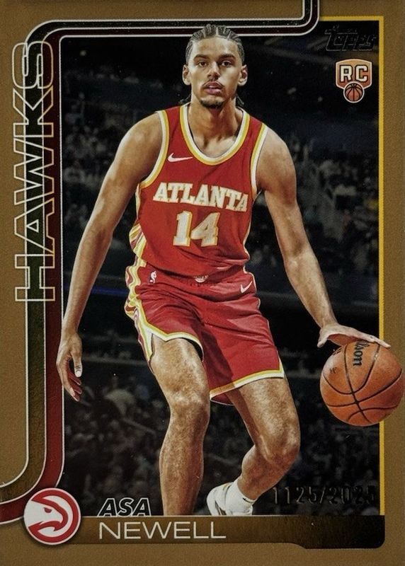 Asa Newell 2025 Topps #223 Gold /2025 Rookie RAW