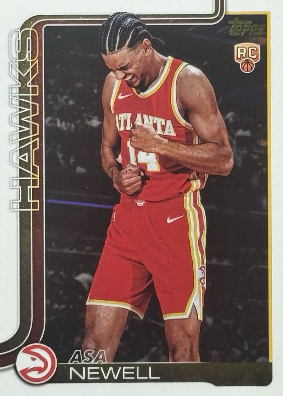 Asa Newell 2025 Topps #223 Golden Mirror Image Variation /(SSP) Rookie RAW