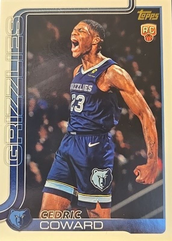 Cedric Coward 2025 Topps #211 Golden Mirror Image Variation /(SSP) Rookie RAW