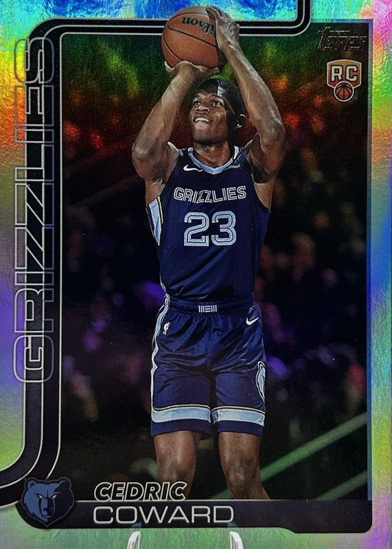 Cedric Coward 2025 Topps #211 Rainbow Foilboard Rookie RAW
