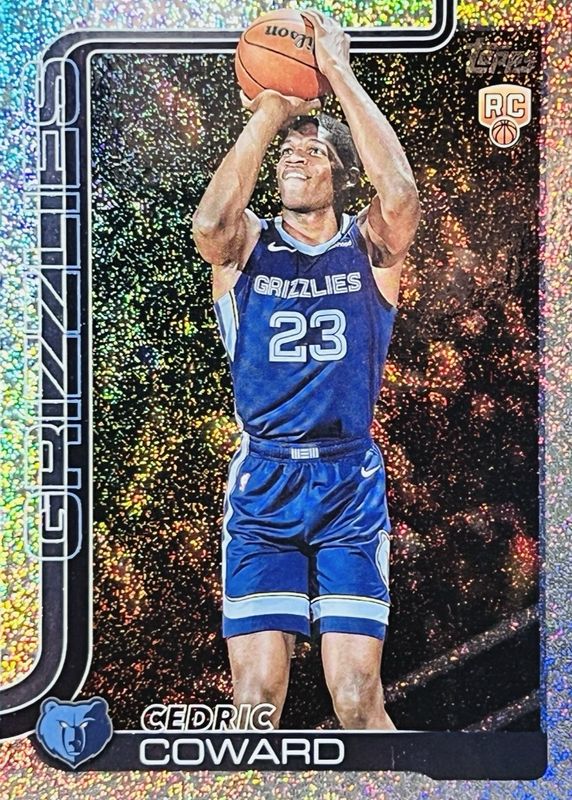 Cedric Coward 2025 Topps #211 Sandglitter Rookie RAW