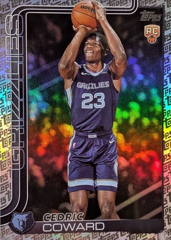 Cedric Coward 2025 Topps #211 Topps Foil Pattern Rookie RAW