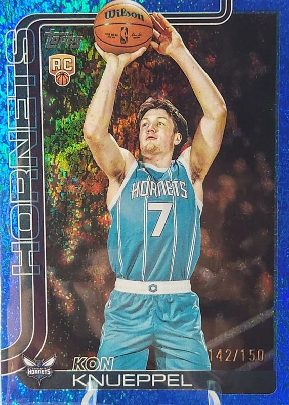 Kon Knueppel 2025 Topps #204 Blue Holo Foil /150 Rookie RAW