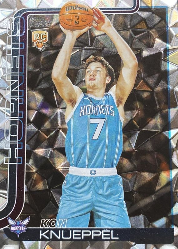 Kon Knueppel 2025 Topps #204 Diamante Foil Rookie RAW