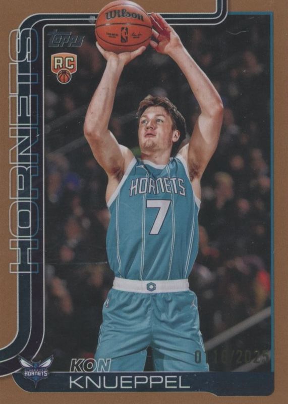 Kon Knueppel 2025 Topps #204 Gold /2025 Rookie RAW