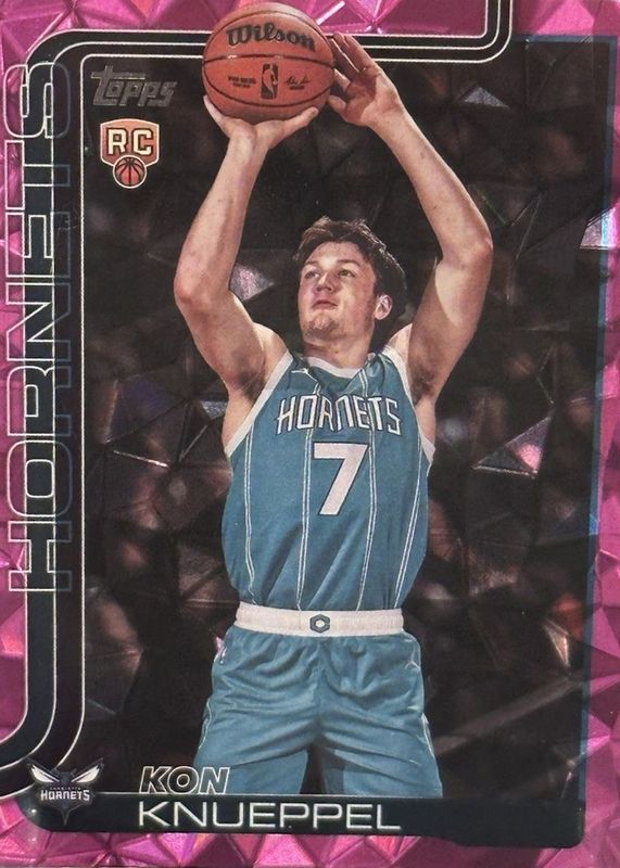 Kon Knueppel 2025 Topps #204 Pink Diamante Foil Rookie RAW