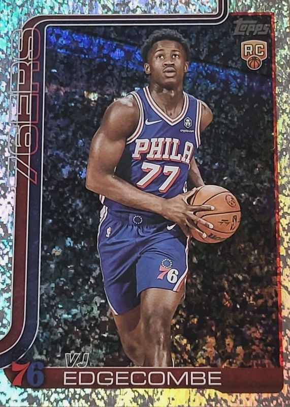 VJ Edgecombe 2025 Topps #203 Holo Foil Rookie SGC 10