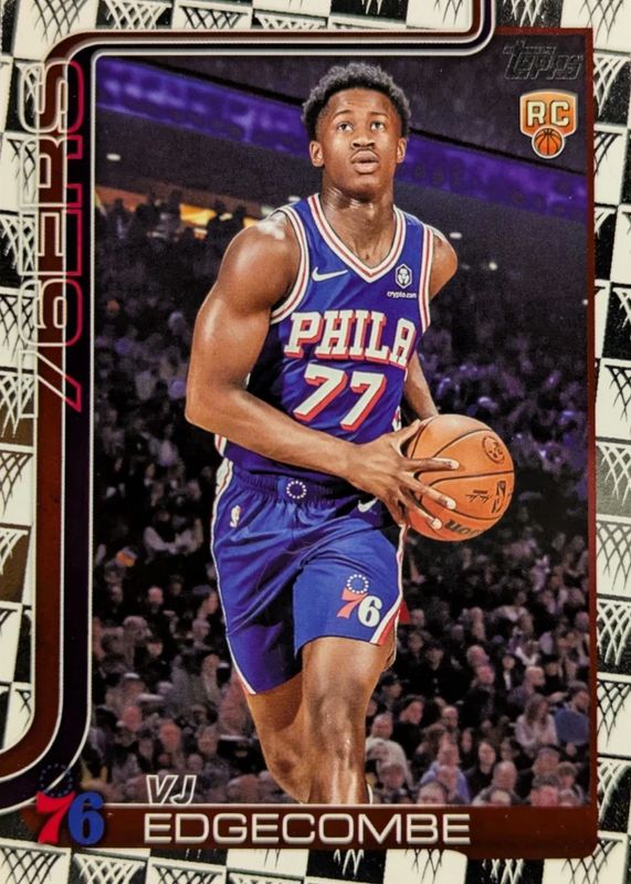 VJ Edgecombe 2025 Topps #203 Season Tip-Off Rookie RAW