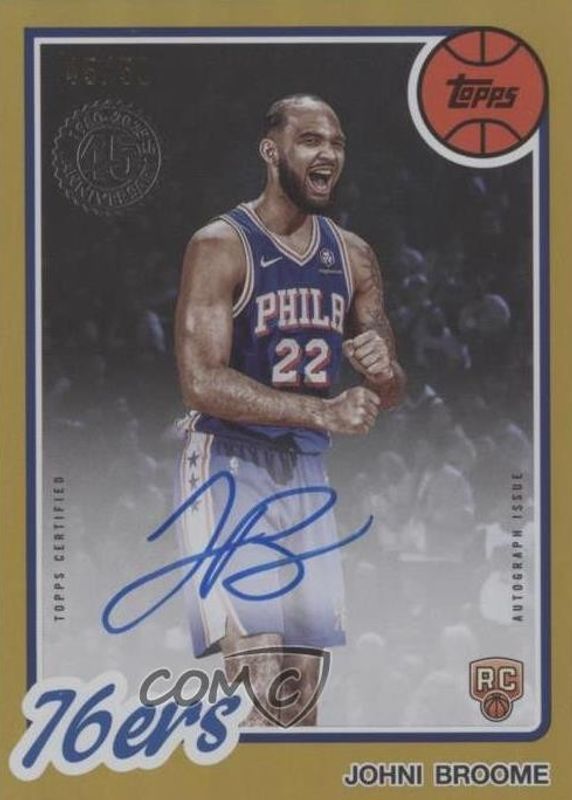 2025 Topps #80B2R-JO 1980-81 Topps Rookie Autographs - Gold Rainbow /50