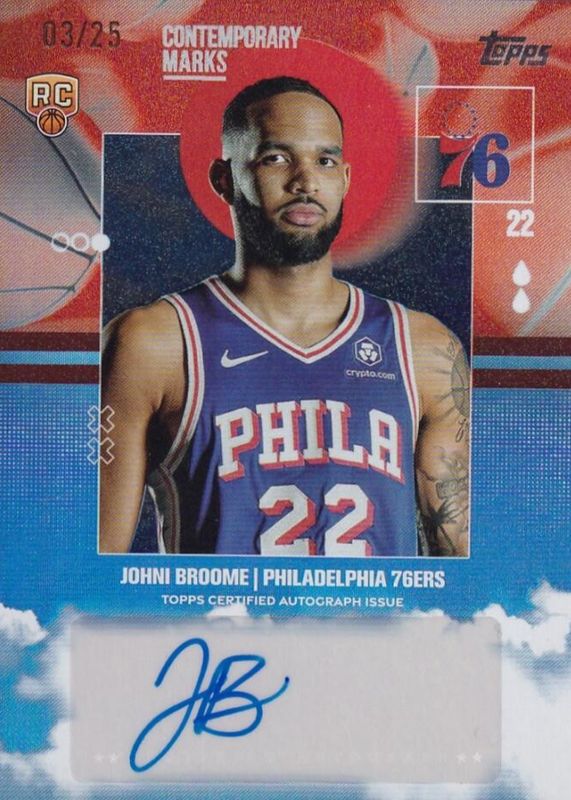 2025 Topps #CM-JO Contemporary Marks - Orange Rainbow /25