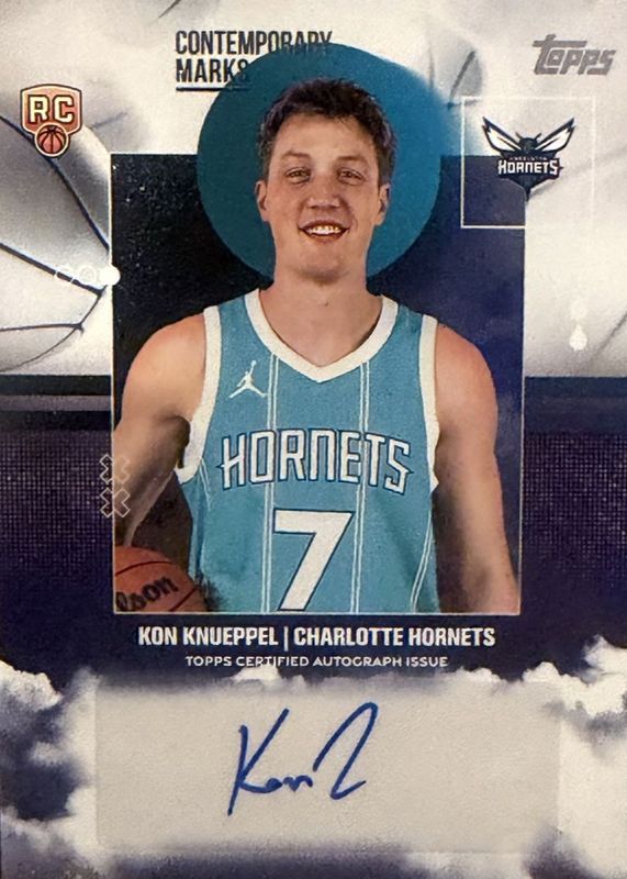 Kon Knueppel 2025 Topps #CM-KK Contemporary Marks Rookie RAW