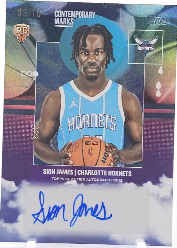 2025 Topps #CM-SJ Contemporary Marks - Black Rainbow /10