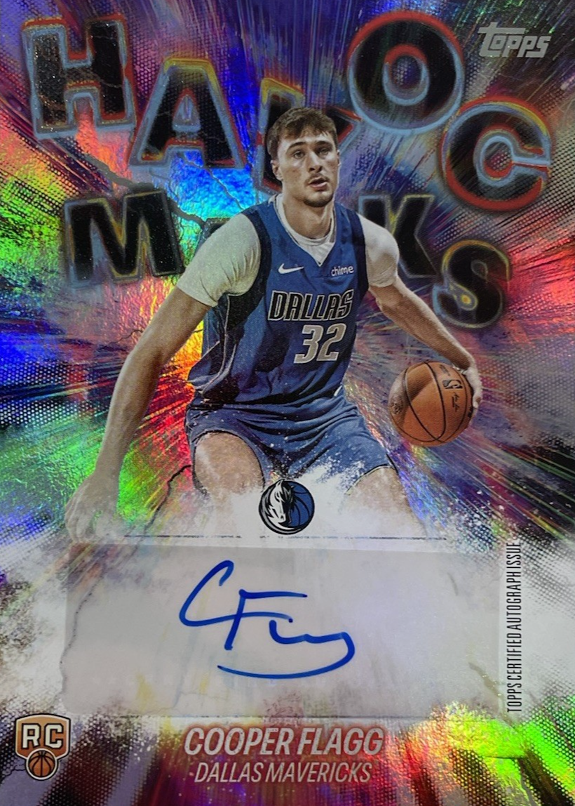 Cooper Flagg 2025 Topps #HM-CF Havoc Marks - Rainbow Foilboard 