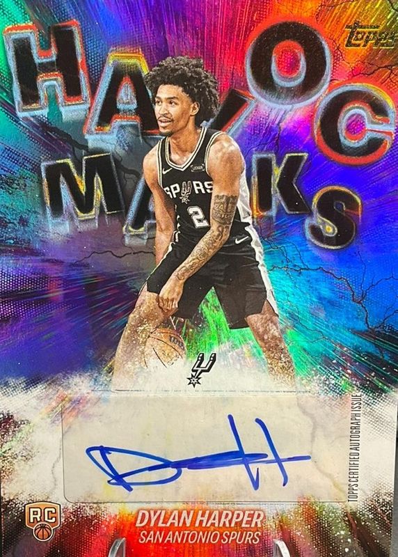 Dylan Harper 2025 Topps #HM-DH Havoc Marks - Rainbow Foilboard Rookie SGC 9.5