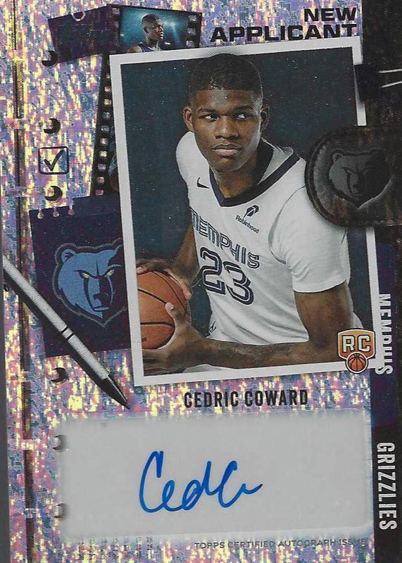 Cedric Coward 2025 Topps #NA-CC New Applicants Autographs - Holo