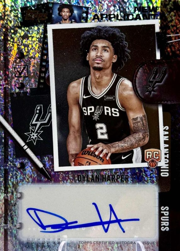 Dylan Harper 2025 Topps #NA-DH New Applicants Autographs - Holo Foil Rookie RAW