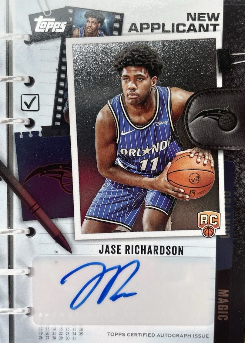 Jase Richardson 2025 Topps #NA-JR New Applicants Autographs Price