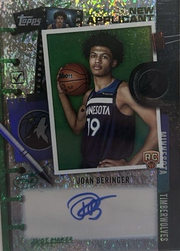 2025 Topps #NA-JB New Applicants Autographs - Green Holo Foil /99