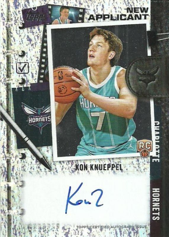 Kon Knueppel 2025 Topps #NA-KK New Applicants Autographs - Holo Foil Rookie RAW